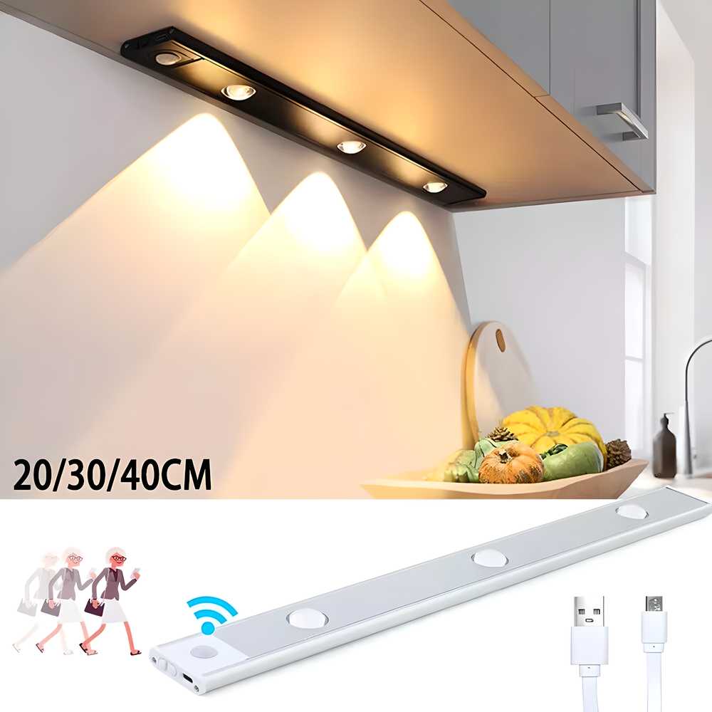 LED PIR Motion Sensor Cabinet Light (USB Rechargeable)