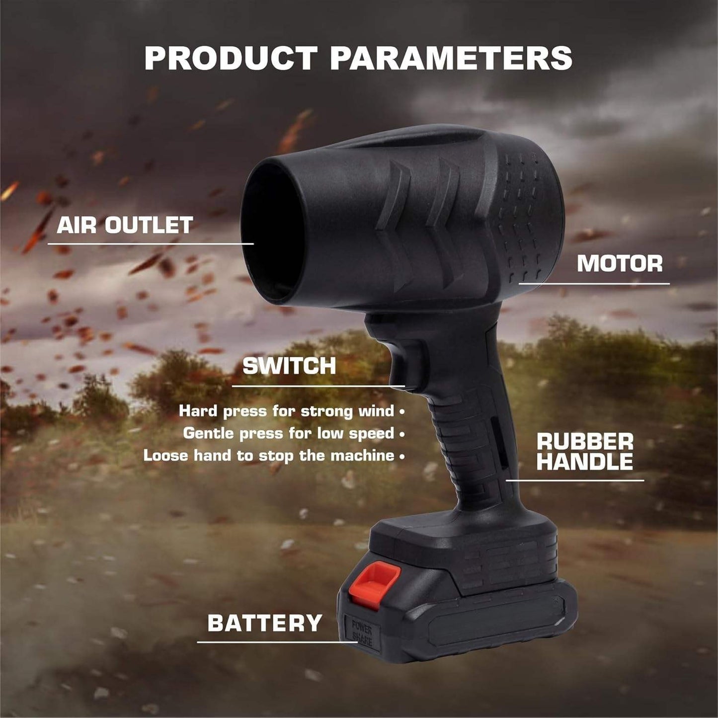 Multi Purpose Cordless Turbo Jet Blower