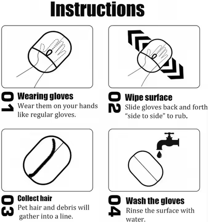 Advanced Mesh Grooming Glove for Shedding and Hair Removal