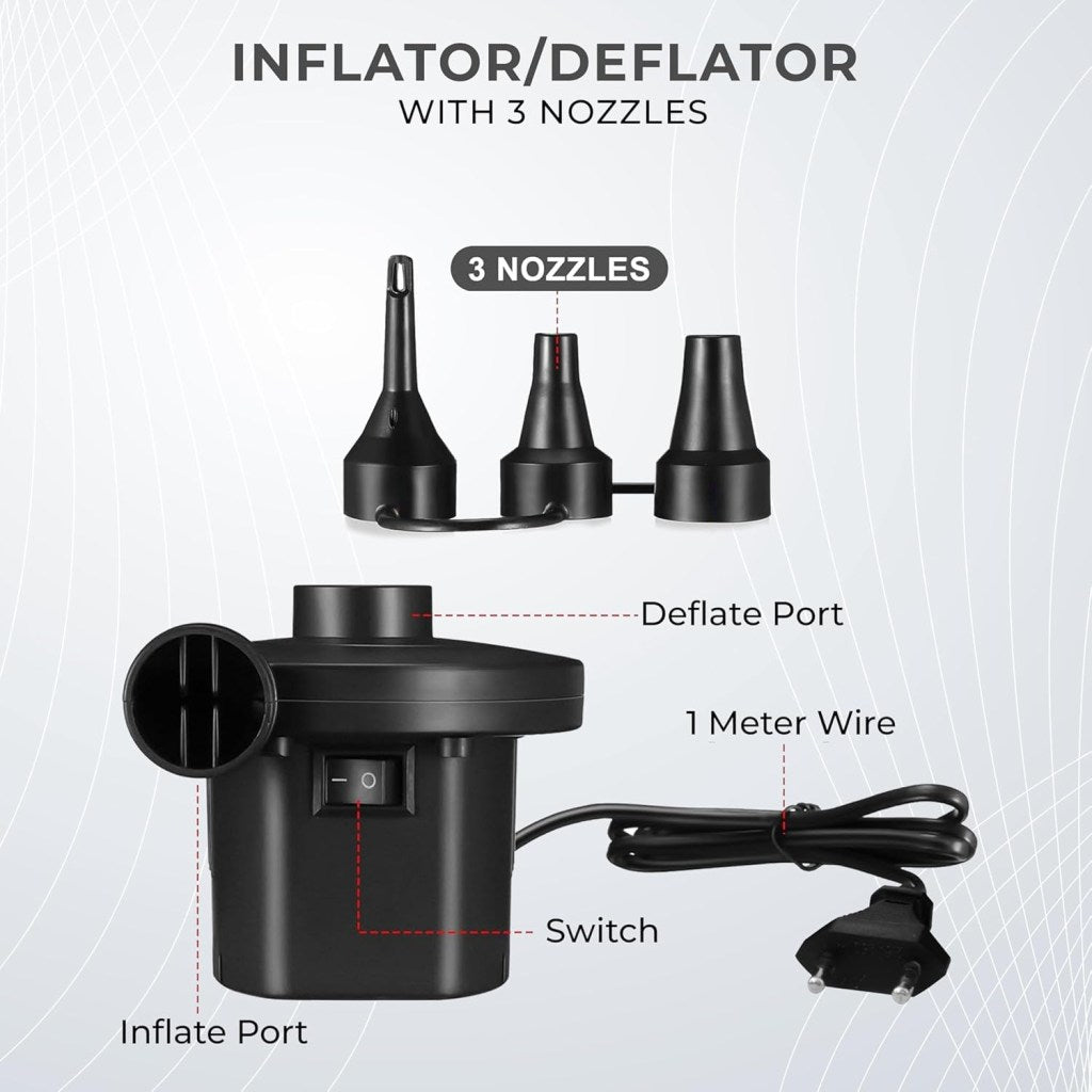 Inflatable Chair Lazy Sofa With Footrest