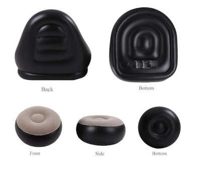 Inflatable Sofa Chair with Footrest & Air Pump – 2-in-1 Portable Comfort Lounge